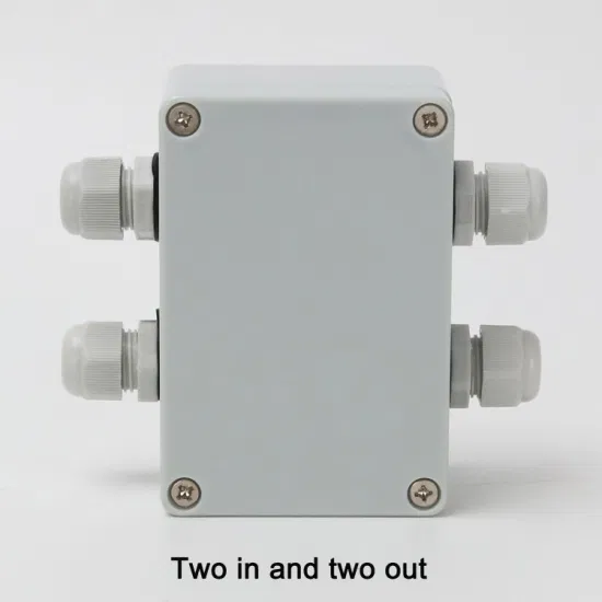 Power Supply Safety Wiring Box Two in and Two out 100*68*50mm ABS Plastic Is Waterproof