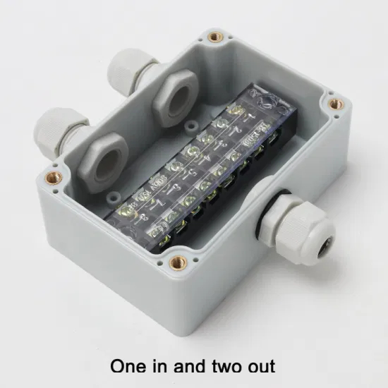 Outdoor Waterproof Junction Box 100*68*50mm One in and Two out Park Light Power Distribution Line