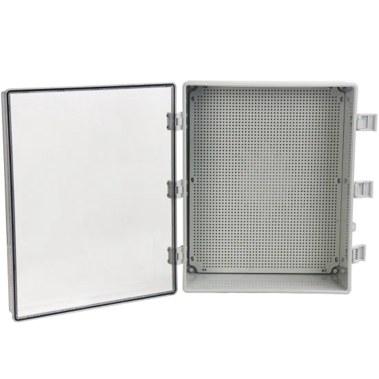 Outdoor Waterproof Electrical Equipment Distribution Box 500*400*200mm ABS Plastic Transparent Exterior Door