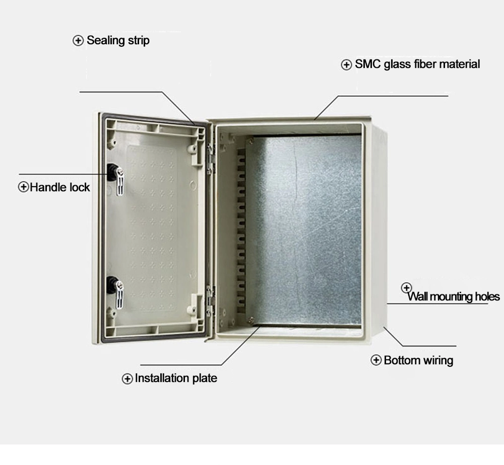 Fiberglass Distribution Box 300*250*140mm Solar Equipment Power Box