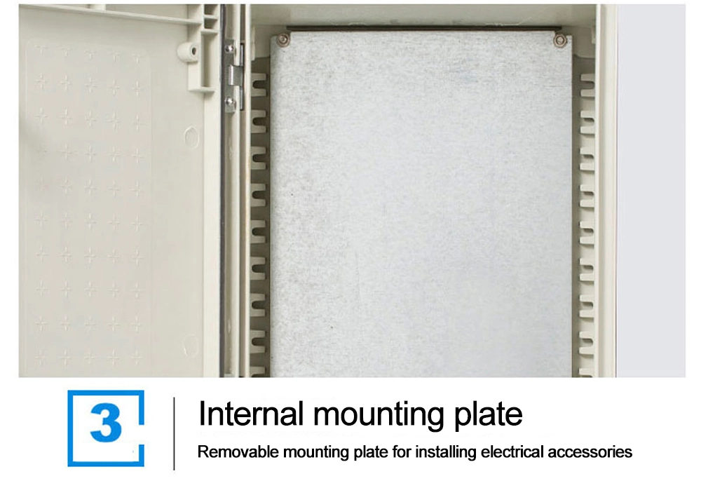 Outdoor Waterproof and Anti-Corrosion Electrical Equipment Box 500*400*200mm SMC Fiberglass Material