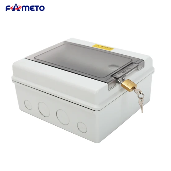 at-9 Photovoltaic Plastic Distribution Box PC Fireproof, Waterproof Insulation IP67 Protection Can Provide Supporting Installation