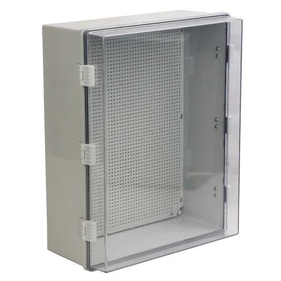 Outdoor Waterproof Electrical Equipment Distribution Box 500*400*200mm ABS Plastic Transparent Exterior Door