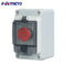 Plastic Waterproof Button Switch Box 1p IP67 ABS Material Emergency Stop Button 440V 10A Customizable