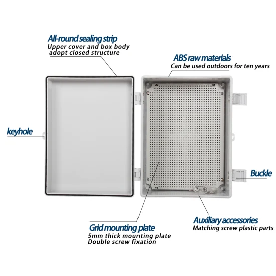 300*200*160mm Outdoor Waterproof Distribution Box ABS Plastic IP66