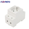 French Style 10-16A 35mm Rail Mount Socket