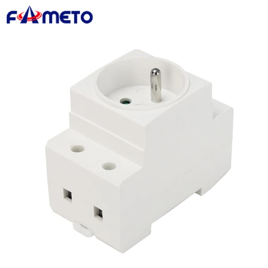 French Style 10-16A 35mm Rail Mount Socket