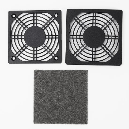 Axial Fan Filter 125mm*125mm ABS Plastic Black Fan Guard