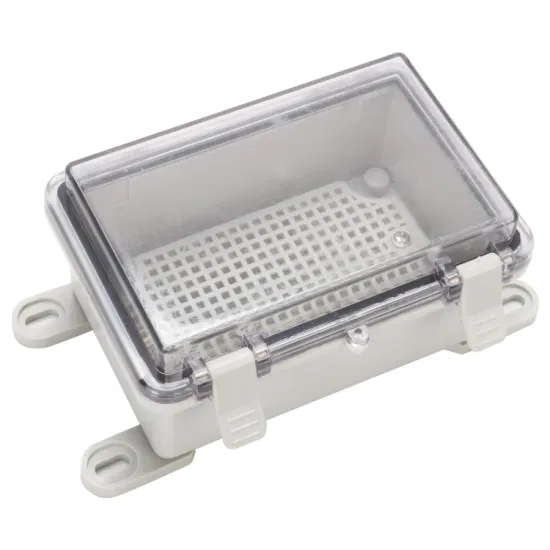Outdoor Waterproof Electrical Control Distribution Box ABS IP66 Transparent Cover Wall Mounting 150*100*70mm