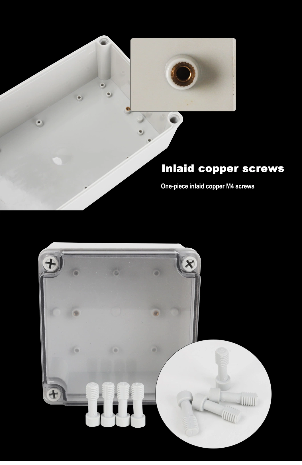 Outdoor Waterproof Junction Box 65*55*50mm ABS Plastic IP67 Factory Direct Sales