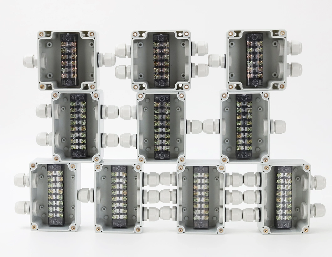 1 in and 2 out Tb1506 15A 400V 83*81*56mm Wire Power Switch Breakout Box 3.3*3.2*2.2inch