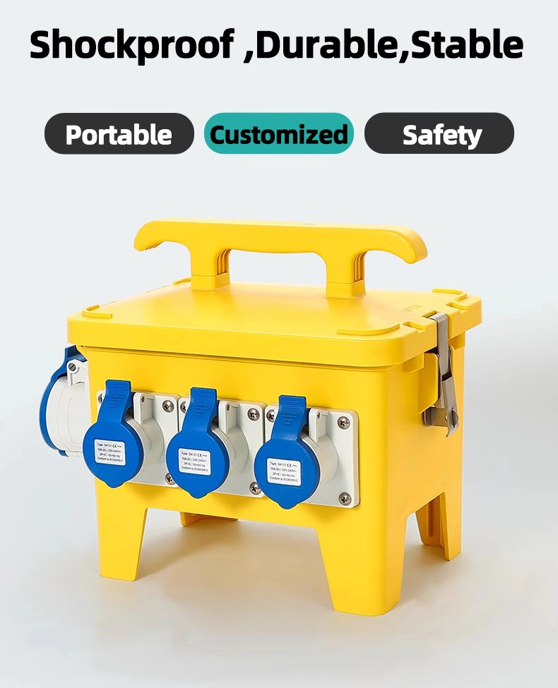 Mobile Industrial Electric Outlet Socket Emergency Power Stage Distribution Box