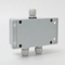 Outdoor Waterproof Cable Distribution Box 100*68*50mm One in and Two out ABS Plastic 15A 8 Circuit