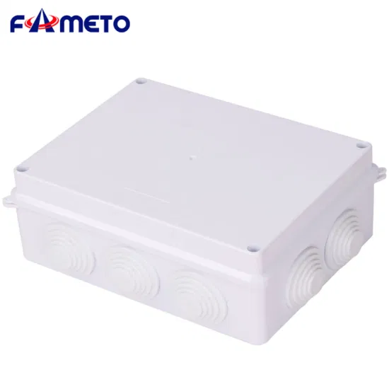 Outdoor Waterproof Junction Box ABS Plastics Reserved Holes Electrical Equipment Terminal Junction Box