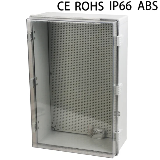 600*400*220mm PC Flame Retardant Material Transparent Plastic Distribution Box Photovoltaic Box