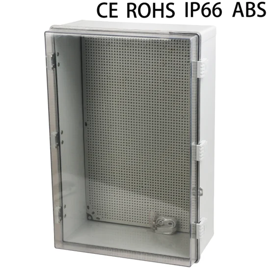 600*400*220mm PC Flame Retardant Material Transparent Plastic Distribution Box Photovoltaic Box