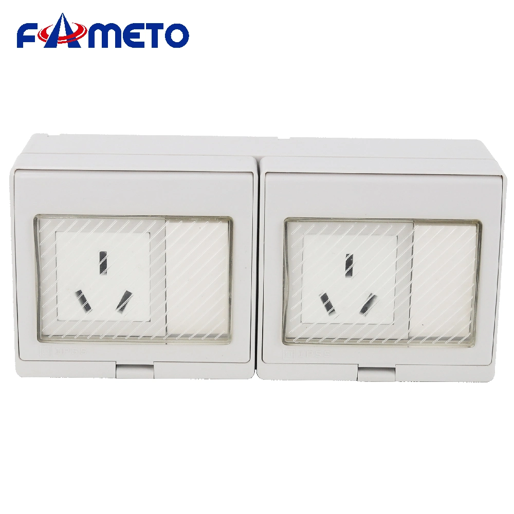 Outdoor Waterproof Socket Switch Combination Australian Standard 16A Three-Hole