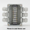 3 in and 3 out 15A 400V 8way Outdoor Waterproof Junction Box Tb1508 CE IP67