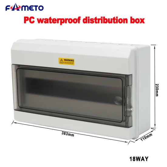 at-18 The Photovoltaic Distribution Box Surge Circuit Breaker Is Equipped with PC Flame Retardant Shell