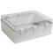 Outdoor Waterproof Electrical Equipment Distribution Box 500*400*200mm ABS Plastic Transparent Exterior Door
