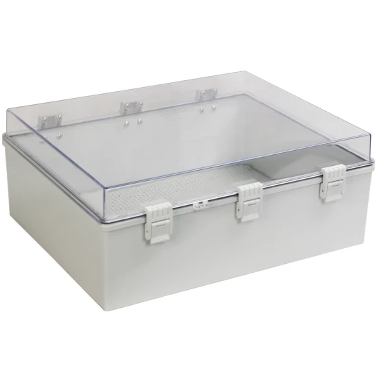 Outdoor Waterproof Electrical Equipment Distribution Box 500*400*200mm ABS Plastic Transparent Exterior Door