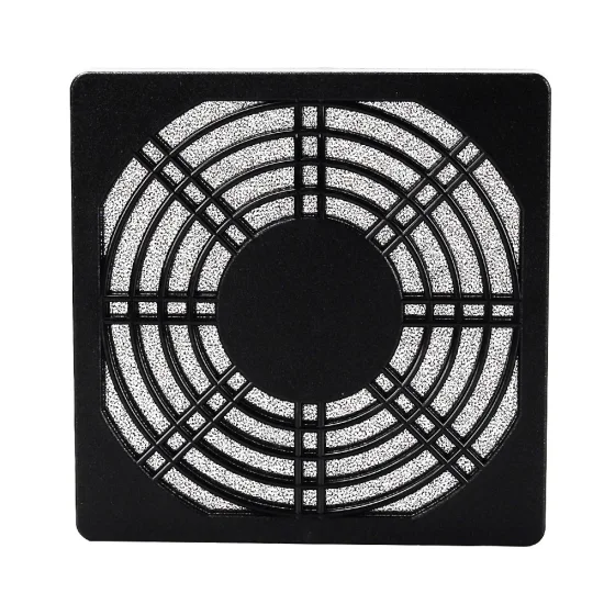 Axial Fan Filter 125mm*125mm ABS Plastic Black Fan Guard