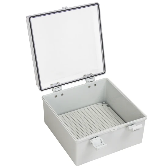 12*12*7inch Transparent Waterproof Distribution Box ABS Plastics Display Screen or Battery Enclosure