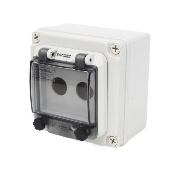 Double Hole IP67 Waterproof Outdoor Emergency Push Button Switch W Junction Box