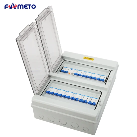 Polyurethane Distribution Box 4/6/9/12/18/24/36way IP66 Outdoor Waterproof Distribution Box PC Plastic Material