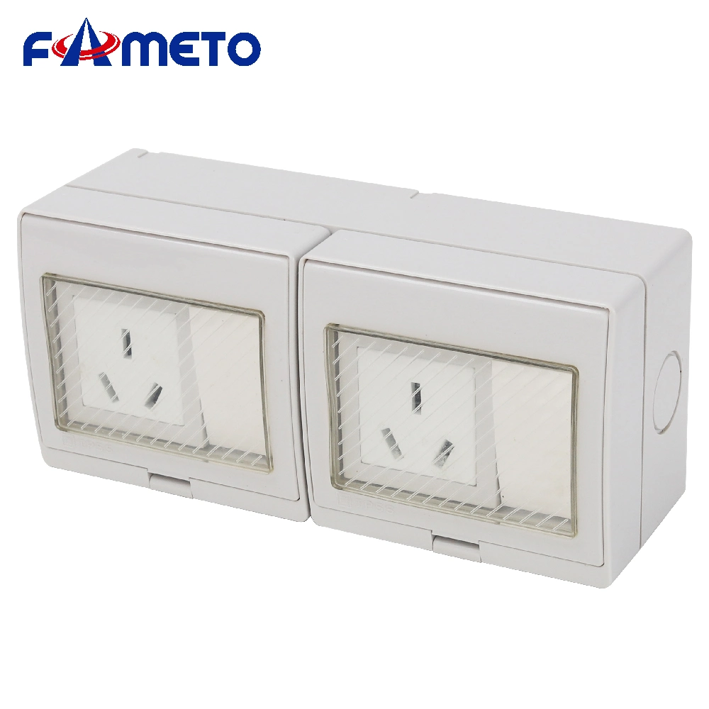 Outdoor Waterproof Socket Switch Combination Australian Standard 16A Three-Hole