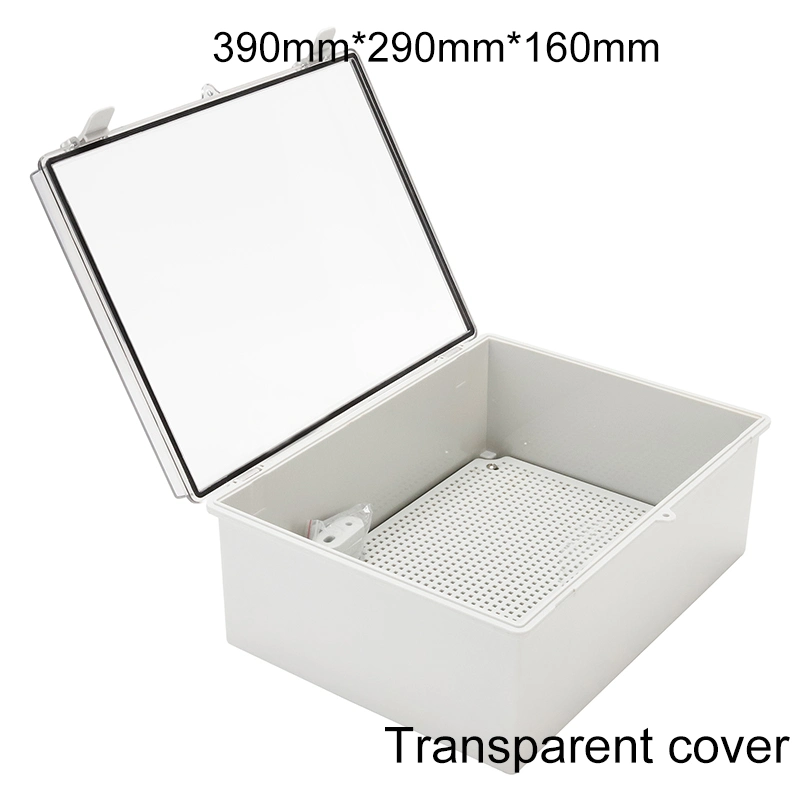 Directly Operated by The Factory 390*290*160mm ABS Plastic Waterproof Junction Box IP66 15.4*11.4*6.3inch Grey Waterproof Case