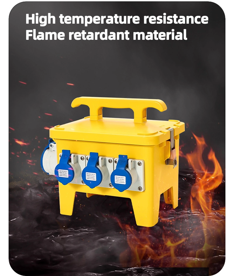 Outdoors Waterproof Dust and High Temperature Resistance Portable ABS Plastic Socket Box Electrical Enclosure Empty Box