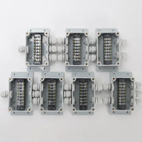 One in and One out Terminal Waterproof Junction Box 100*68*50mm Install The Ears ABS IP67 Tb1508 Copper