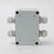 Power Supply Safety Wiring Box Two in and Two out 100*68*50mm ABS Plastic Is Waterproof