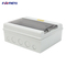at-12 Outdoor Plastic Waterproof Distribution Box IP67 CE Copper Bar Wiring Electrical Installation Available