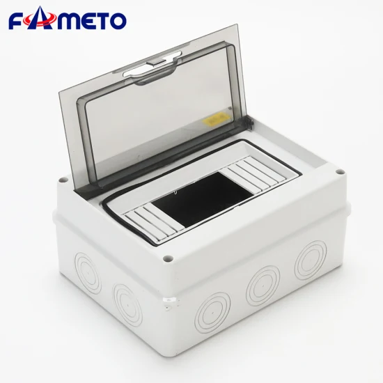 Ht-8 Waterproof 200mm*155mm*95mm ABS Surface Flush Type 8 Way MCB Distribution Box Junction Box