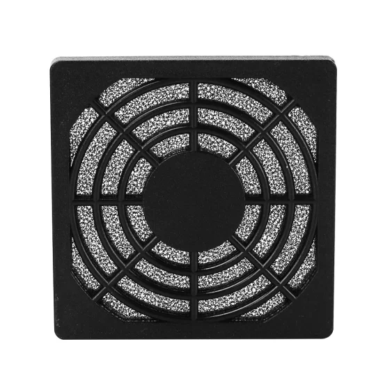 Axial Fan Protective Cover ABS Plastic Black 80mm*80mm Particle Filter